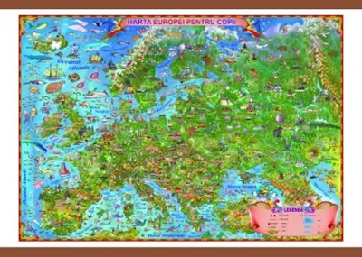 Harta Europei pentru copii (1400x1000mm)