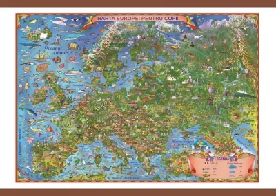 Harta Europei pentru copii (1000x700mm)
