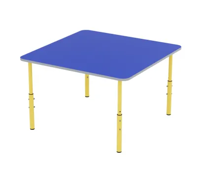 Masa reglabila PATRATA pentru gradinita (830x830x460/520/580mm)