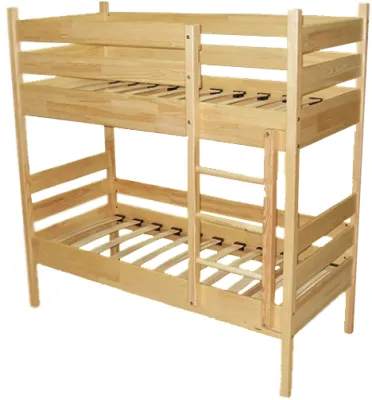 Paturi supraetajate din lemn, pentru copii (1440х680х1450mm)