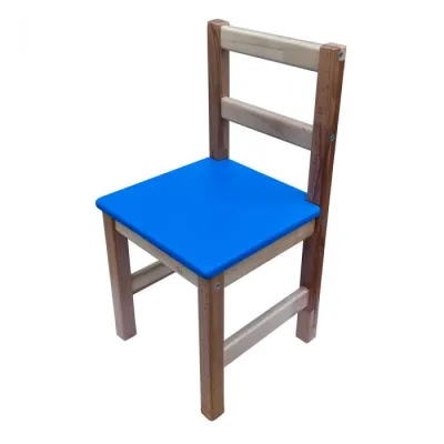 Scaun din lemn, pentru gradinita (570 mm, albastru)