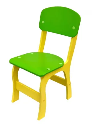 Scaun Fantezie (sezut/spatar verde, structura galbena, H=516 mm)