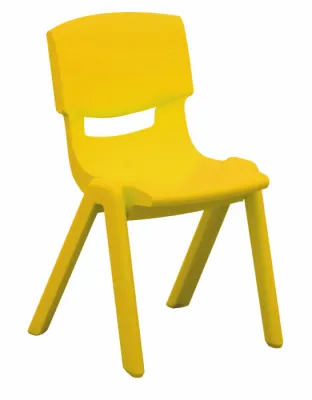 Scaun pentru gradinita  (galben), H sezut 260 mm