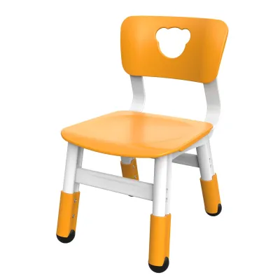 Scaun pentru gradinita reglabil pe inaltime (260/280/300mm), portocaliu