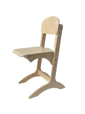 Scaun reglabil ANTON pentru gradinita( natur, H=260/300/340mm)