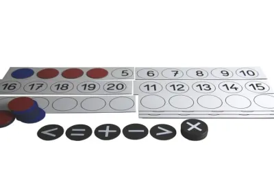 Set magnetic (planse, numere si semne matematice)