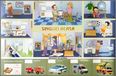 Plansa Singuri acasa / Jocuri periculoase