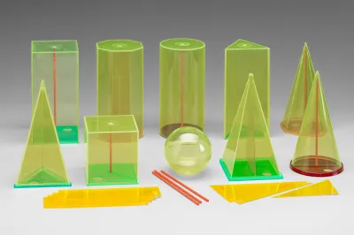 Set 10 corpuri geometrice (h15 cm)