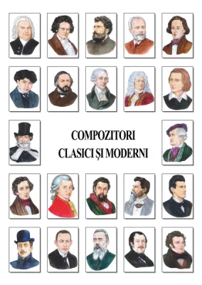 Set portrete - 25 compozitori 