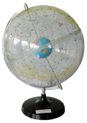 Glob transparent. Pamant stea in galaxie