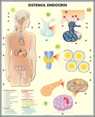 Plansa SISTEMUL ENDOCRIN / SISTEMUL DIGESTIV DUO