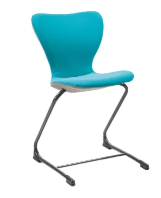Scaun scolar tapitat tip scoica model GA05 (culoare turcoaz cu gri)