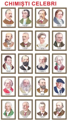Chimisti celebri (set de 20 portrete color, inramate, 285x385mm) 