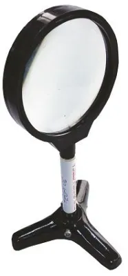 Lentila biconvexa pe stativ