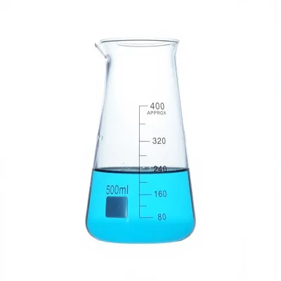 Pahar Erlenmeyer 500 ml, cu gat larg