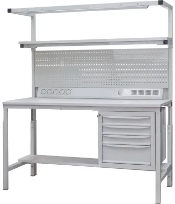 Banc de lucru antistatic, reglabil pe inaltime (1800x700x1700-2000 mm)