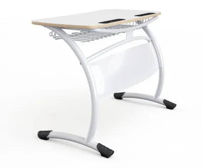 Banca scolara dubla cu blat din PAL - model SR (h760mm)