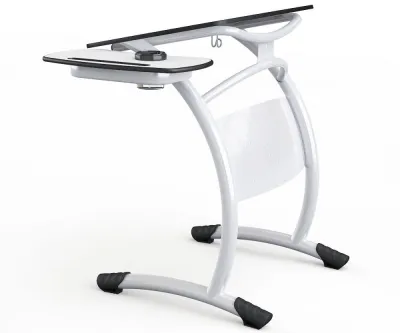 Banca scolara individuala antiscolioza cu blat din HPL - model SR (h700mm)