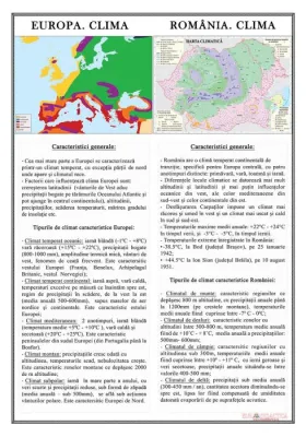 Europa.Clima/ Romania. Clima(plansa 700x1000mm, cu sipci)