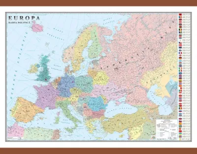 Europa. Harta politică (1000x700 mm)