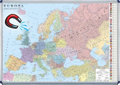 Europa. Harta politică (1600x1200mm)