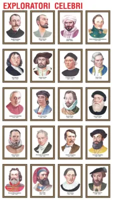 Exploratori celebri (set de 20 portrete color, inramate, 285x385mm)  