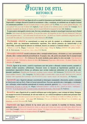 Figuri de stil retorice (plansa,700x1000mm, cu sipci)