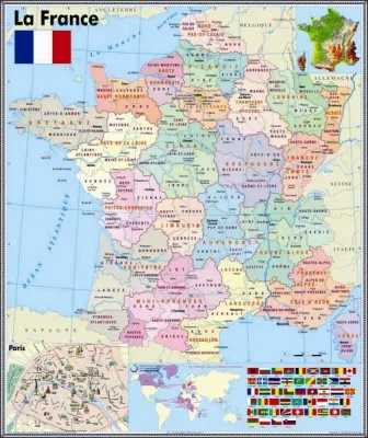 HARTA MURALA "LA FRANCE"