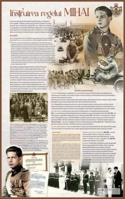 Instruirea Regelui Mihai (panou interactiv, 700x1000 mm, cu ramă)