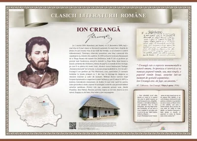Ion Creanga (1839-1889) (plansa, 1400x1000mm, cu sipci)