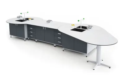 Masa laborator pentru elevi 4880x1960xH750,model Ne1