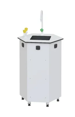 Modul hexagonal cu chiuveta si robineti 620x540xH900, model Tm