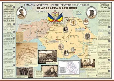 Romania Intregita - Primul Centenar. In apararea Marii Uniri (plansa, 1400x1000mm)