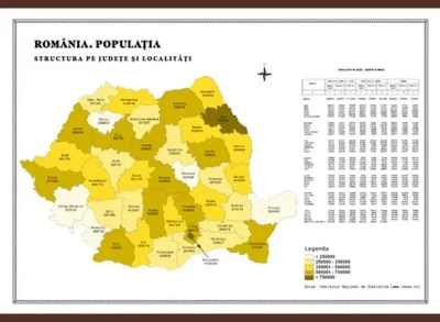 Romania.Populatia (1000x700 mm)