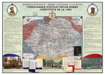 Romania Reintregita-Primul Centenar. Constitutia din 1923(plansa 1000x700 mm)
