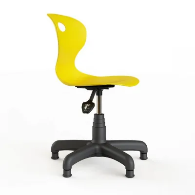Scaun laborator, fix, galben (H46-58/N)