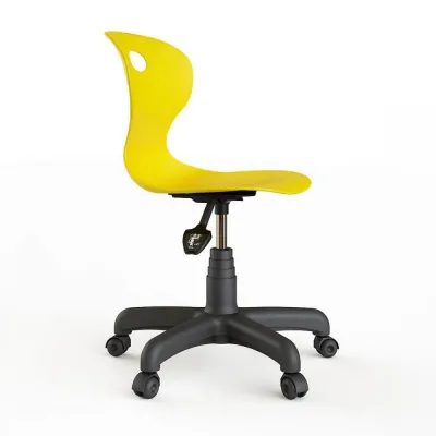 Scaun laborator, mobil, galben (H46-58/N)