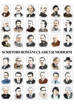 Scriitori romani clasici si moderni (36 portrete, A4)
