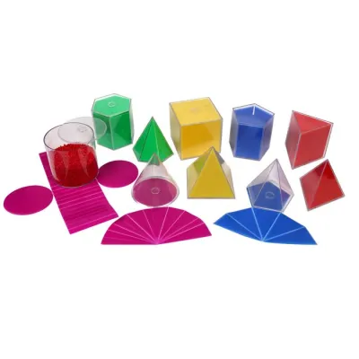 Set 10 corpuri geometrice (h10 cm)(Q)