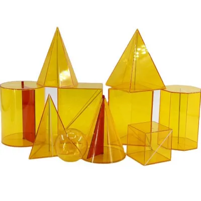 Set 10 corpuri geometrice (h 15 cm)(Q)
