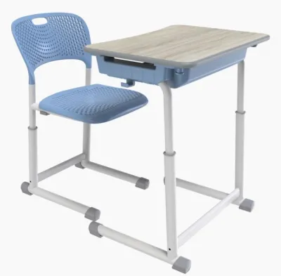 Set individual cu mecanism de ridicare tip cremaliera, albastru