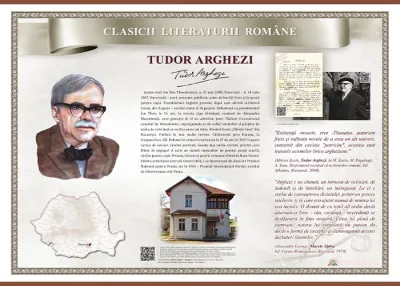 Tudor Arghezi (1880-1967) (plansa, 1400x1000mm, cu sipci)