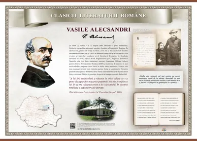 Vasile Alecsandri (1821-1890) (plansa, 1400x1000mm, cu sipci)