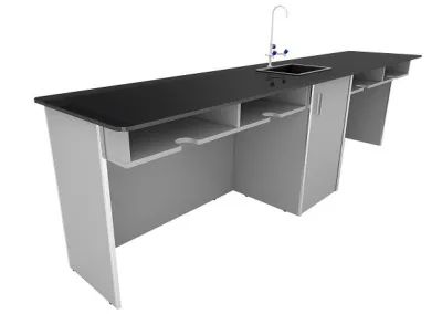 Masa pentru laboratorul de chimie MODEL 1 (pentru 4 pers)
