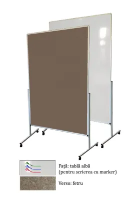 Panou/Perete despartitor multifunctional Alb/Bej (1500x1250mm)
