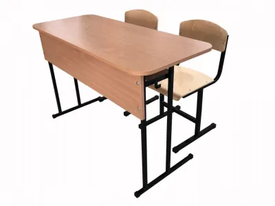 Set mobilier scolar dublu (teava patrata)