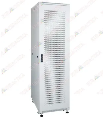 Dulap metalic SERVER, 1 usa plina si 1 perforata (600x800x2040mm)