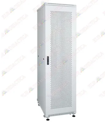Dulap metalic SERVER, 1 usa plina si 1 perforata (600x600x2040mm)