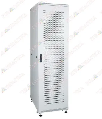 Dulap metalic SERVER, 1 usa plina si 1 perforata (600x600x1600mm)
