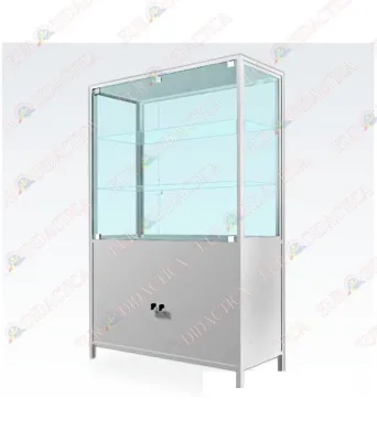 Dulap  tip  vitrina cu partea inferioara metalica(1010x400x1620mm)